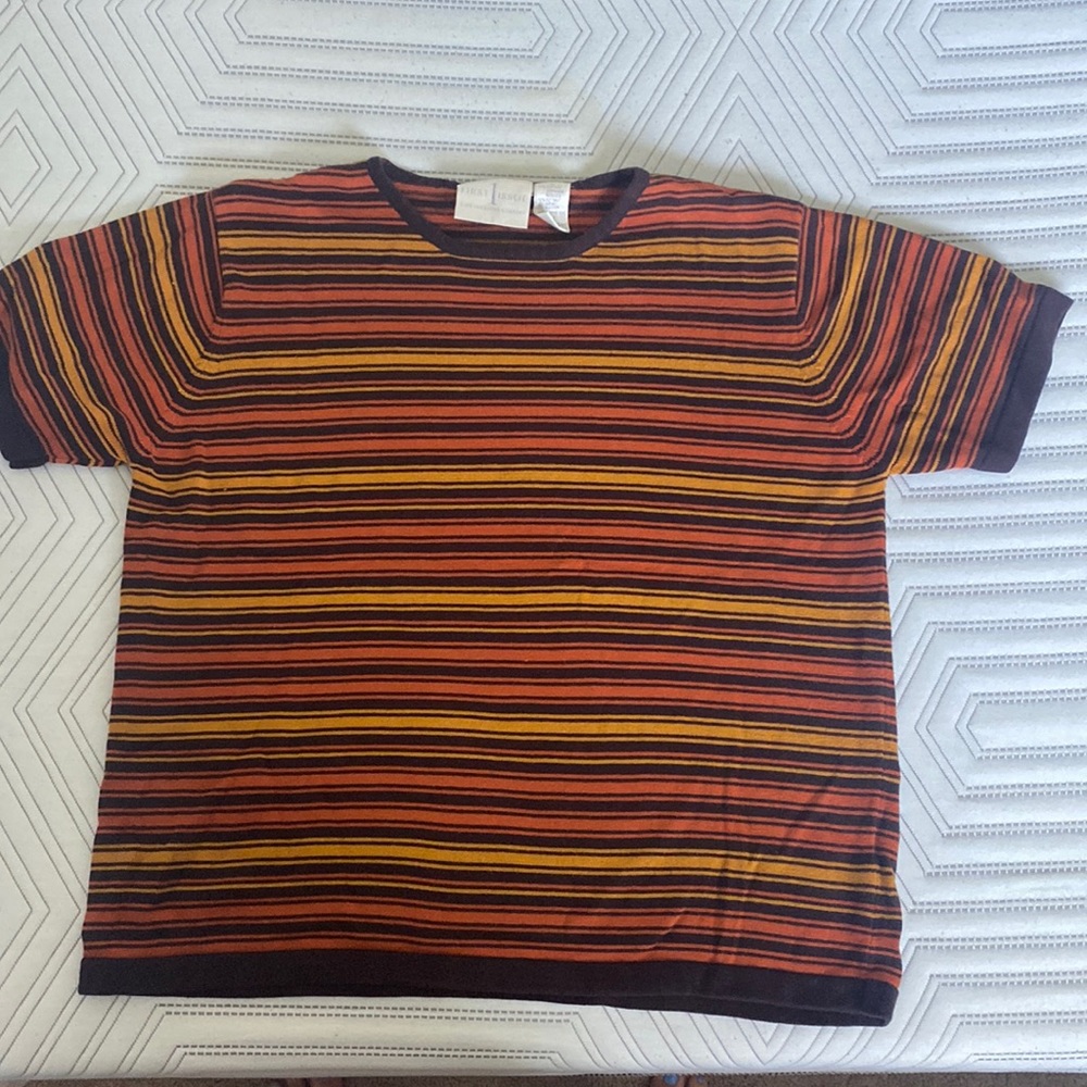 Stripped Shirt, short sleeve, L